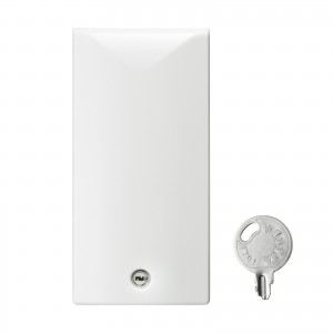 【アウトレット･訳あり・セール】コンセントカバー（セキュリティスリム・鍵付き） TAP-KJCV1 サンワサプライ