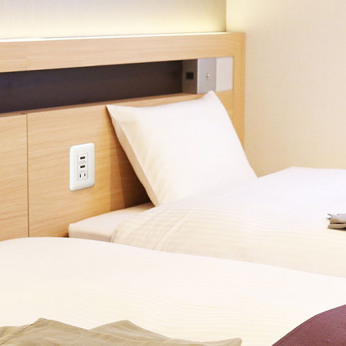 壁コンセント｜交換・USB ・AC・急速充電対応・埋込型・ホワイト