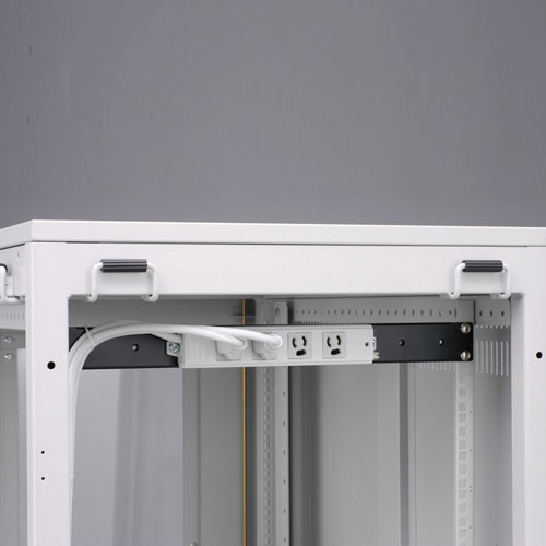 19インチマウントラックに1Uで電源タップを取付ける、19インチタップ金具（フラット） TAP-KSP1 サンワサプライ