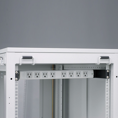 19インチマウントラックに1Uで電源タップを取付ける、19インチタップ金具（コの字） TAP-KSP2 サンワサプライ