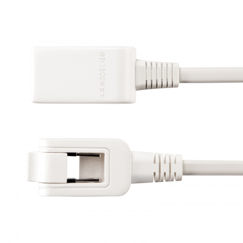 モバイルタップ（延長コード・マイクロタップ・2個口・0.1m・ホワイト）
