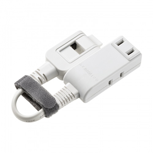 モバイルタップ（延長コード・マイクロタップ・3個口・0.1m・ホワイト）