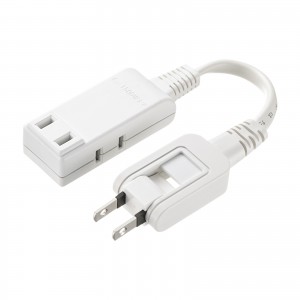 モバイルタップ（延長コード・マイクロタップ・3個口・0.1m・ホワイト）