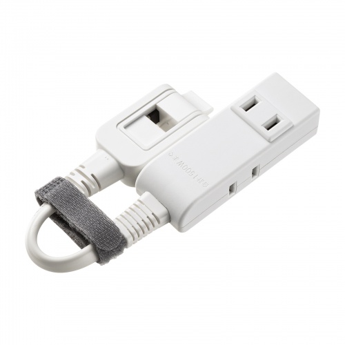 モバイルタップ（延長コード・マイクロタップ・4個口・0.1m・ホワイト）