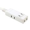 モバイルタップ（延長コード・マイクロタップ・4個口・0.1m・ホワイト）