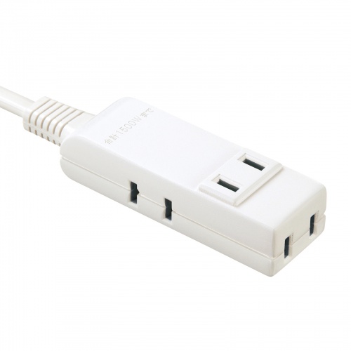 モバイルタップ（延長コード・マイクロタップ・4個口・0.1m・ホワイト）