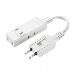 モバイルタップ（延長コード・マイクロタップ・4個口・0.1m・ホワイト）