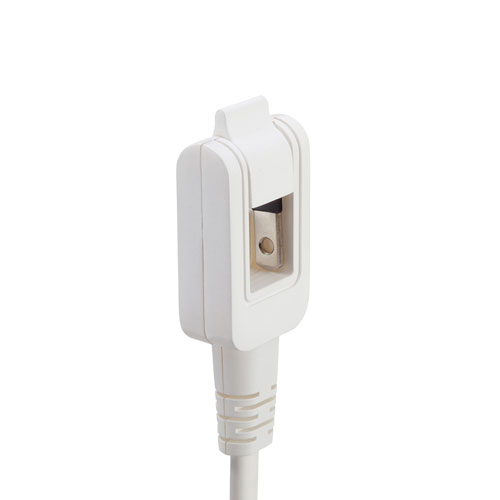 【アウトレット･訳あり・セール】タップ（スイングプラグ・4個口・0.5m・持ちはこび・ホワイト）