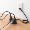 【アウトレット】巻き取りコード式モバイルタップ（AC2個口・C×2・USB-A×1・PD65W・0.8m）
