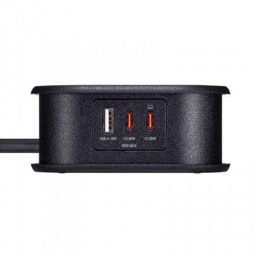 【アウトレット】巻き取りコード式モバイルタップ（AC2個口・C×2・USB-A×1・PD65W・0.8m）