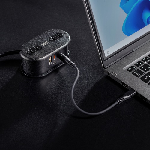 【アウトレット】巻き取りコード式モバイルタップ（AC2個口・C×2・USB-A×1・PD65W・0.8m）