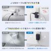電源タップ(モバイルタップ・AC×3個口・Type-C×2・A×1・USB・PD33W・ブラック）