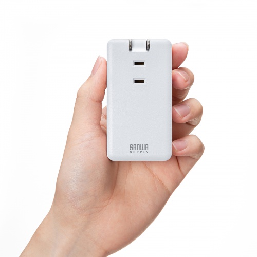 電源タップ（モバイルタップ・AC×3個口・Type-C×2・A×1・USB・PD33W・ホワイト）