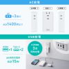 電源タップ（モバイルタップ・AC×3個口・Type-C×2・A×1・USB・PD33W・ホワイト）