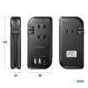 【訳あり 新品】巻き取り式モバイルタップ（AC3個口＋Type-C×1＋USB-A×2・ PD33W・ブラック）