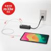 【訳あり 新品】巻き取り式モバイルタップ（AC3個口＋Type-C×1＋USB-A×2・ PD33W・ブラック）