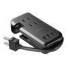 【訳あり 新品】巻き取り式モバイルタップ（AC3個口＋Type-C×1＋USB-A×2・ PD33W・ブラック）