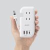 【訳あり 新品】巻き取り式モバイルタップ（AC3個口＋Type-C×1＋USB-A×2・ PD33W・ホワイト）