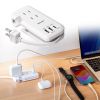 【訳あり 新品】巻き取り式モバイルタップ（AC3個口＋Type-C×1＋USB-A×2・ PD33W・ホワイト）