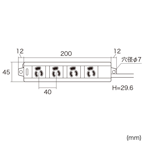 電源タップ(延長コード・3m・3P・4個口・抜け止め・通電ランプ・マグネット・2P変換プラグ付き・おすすめ・おしゃれ・ホワイト)  TAP-MG341N2-3 サンワサプライ