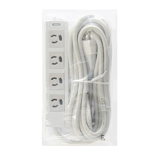 電源タップ（5m・3P・4個口・通電ランプ・抜け止め・マグネット・2P変換プラグ付き） TAP-MG341N2-5 サンワサプライ