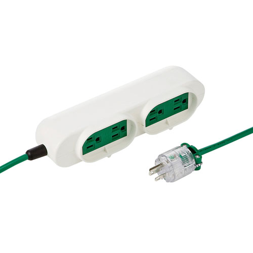 医療用タップ（3P・3m・グリーン・JIS T1021適合）