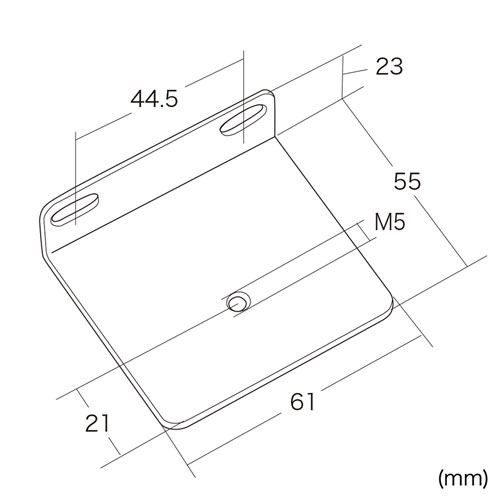 コンセントバー用ラック取付金具 TAP-MRSET サンワサプライ