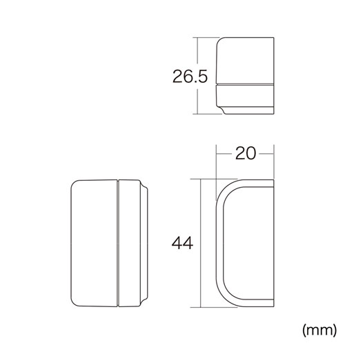 15Aコンセントバー用防塵カバー TAP-MZ6525 サンワサプライ