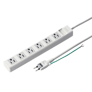 電源タップ（3P・6個口・2.5m） TAP-N3625N サンワサプライ