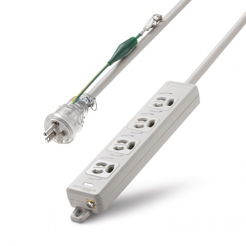 電源タップ（マグネット固定・防雨型プラグ・延長コード・2P&3P両対応・ポッキンプラグ付・3極・5m・4個口）