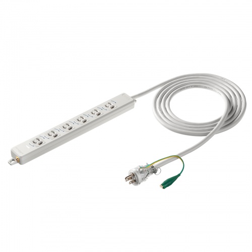 電源タップ（マグネット固定・防雨型プラグ・延長コード・2P&3P両対応・ポッキンプラグ付・3極・3m・6個口）