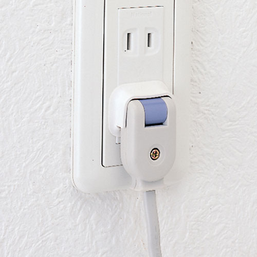 プラグ安全カバー(トラッキング防止・2PL型・ホワイト・100個入り)