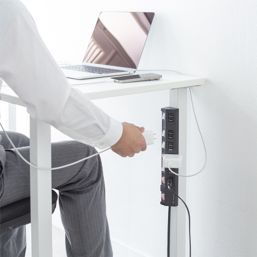 節電タップ（2P・6個口・1m・延長コード・電源タップ・電源延長コード・コンセント・ブラック） TAP-S30-1BK サンワサプライ