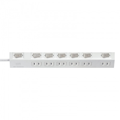 節電タップ（2P・6個口・3m・延長コード・電源タップ・電源延長コード・コンセント・ホワイト） TAP-S30-3W サンワサプライ