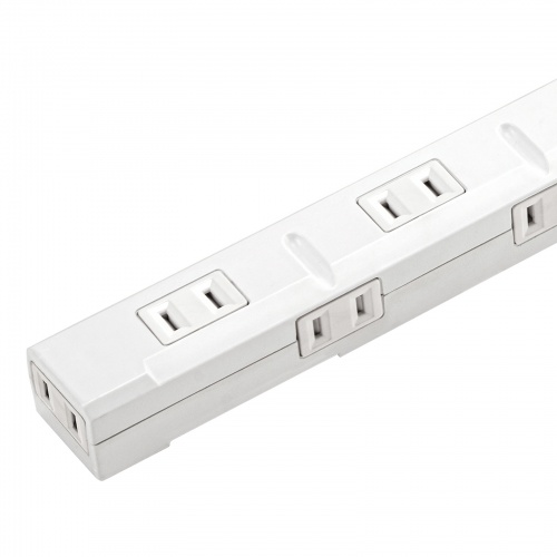 スリムタップ（2P・11個口・コードの向き変更・強力マグネット・シャッター・フック付き・1m・ホワイト）