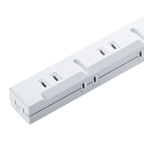 スリムタップUSB充電機能付き（2P・5個口・1m）