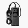 電源タップ（USB・PD100W・急速充電・GaN・1.5m・延長コード・超薄型18mm・Type-C×2・USB-A×1・AC×2個口・コンセント・L型プラグ）