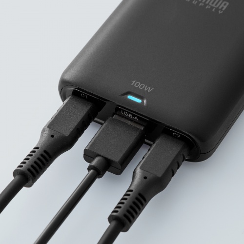 電源タップ（USB・PD100W・急速充電・GaN・1.5m・延長コード・超薄型18mm・Type-C×2・USB-A×1・AC×2個口・コンセント・L型プラグ）