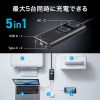 電源タップ（USB・PD100W・急速充電・GaN・1.5m・延長コード・超薄型18mm・Type-C×2・USB-A×1・AC×2個口・コンセント・L型プラグ）