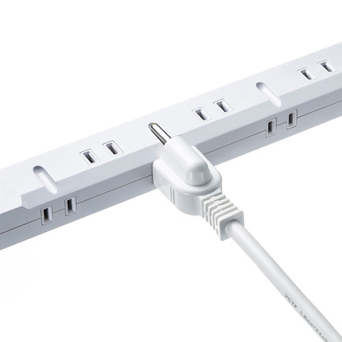 スリムタップUSB充電機能付き（2P・8個口・1m）