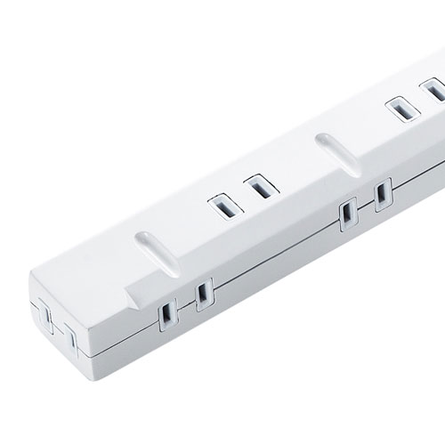 スリムタップUSB充電機能付き（2P・8個口・2m）