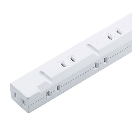 タップ（スリム・2P・8個口・3m・マグネットつき・ホワイト）