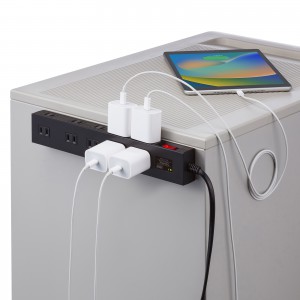 雷ガードタップ（10個口・1m・ブラック） TAP-SP2110N-1BK サンワサプライ