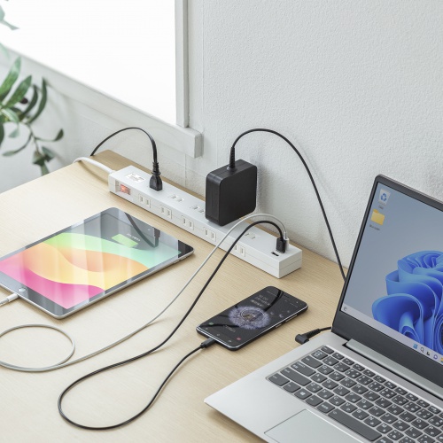 電源タップ（10個口・PD20W対応・USB充電ポート付・2m・ホワイト）