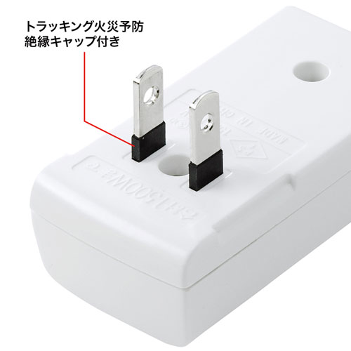 タップ（2P・2個口・雷ガード・一括集中スイッチ付き） TAP-SP221 サンワサプライ