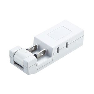 タップ（2P・4個口・雷ガード・収納式スイングプラグ・ホワイト） TAP-SP225 サンワサプライ