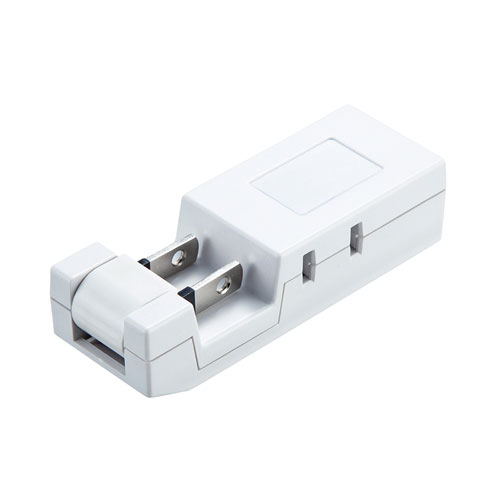 タップ（2P・4個口・雷ガード・収納式スイングプラグ・ホワイト） TAP-SP225 サンワサプライ