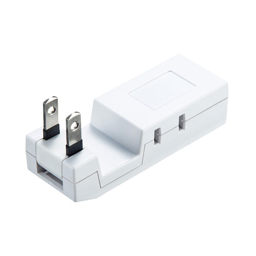 タップ（2P・4個口・雷ガード・収納式スイングプラグ・ホワイト） TAP-SP225 サンワサプライ