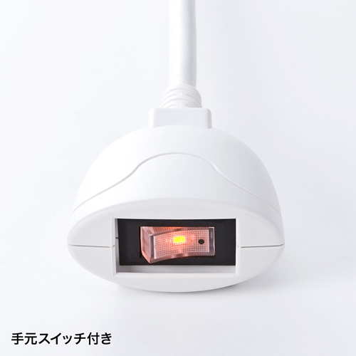 雷ガードタップ（3P・8個口・2.5m・ホワイト・8個口連動手元スイッチ付き） TAP-SP308 サンワサプライ