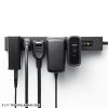 電源タップ（スリムタップ・AC4口・縦横差し込み・車輪差し・雷ガード・マグネット・2m・ACアダプタ対応・シンプルデザイン・マット調・スイングプラグ・ブラック）